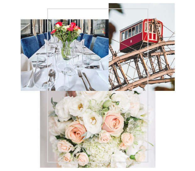 Ihre Hochzeit in einem Waggon im Wiener Riesenrad im Prater