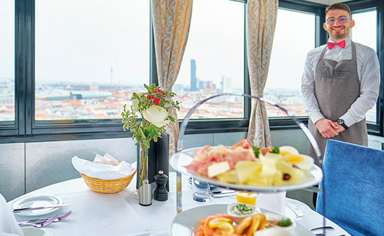 Frühstück im Riesenrad